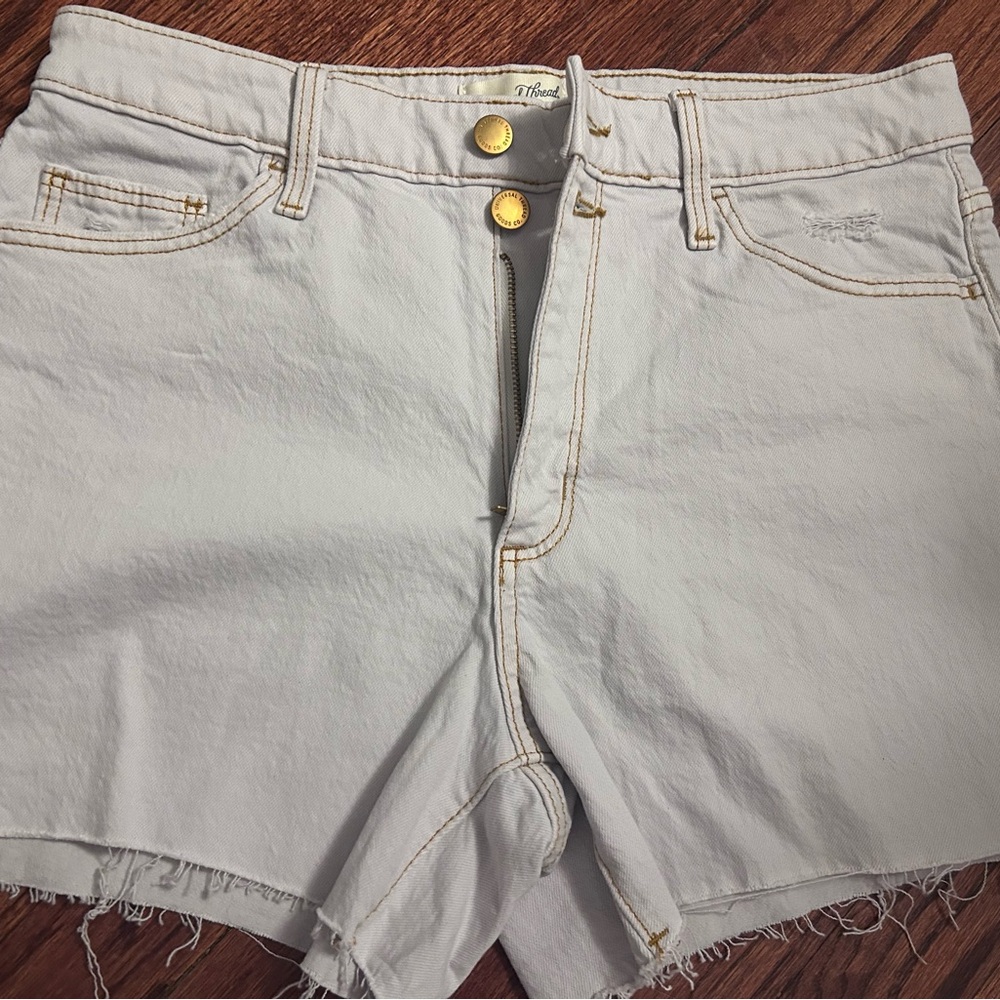 Universal Thread Light Gray Distressed Jean Shorts